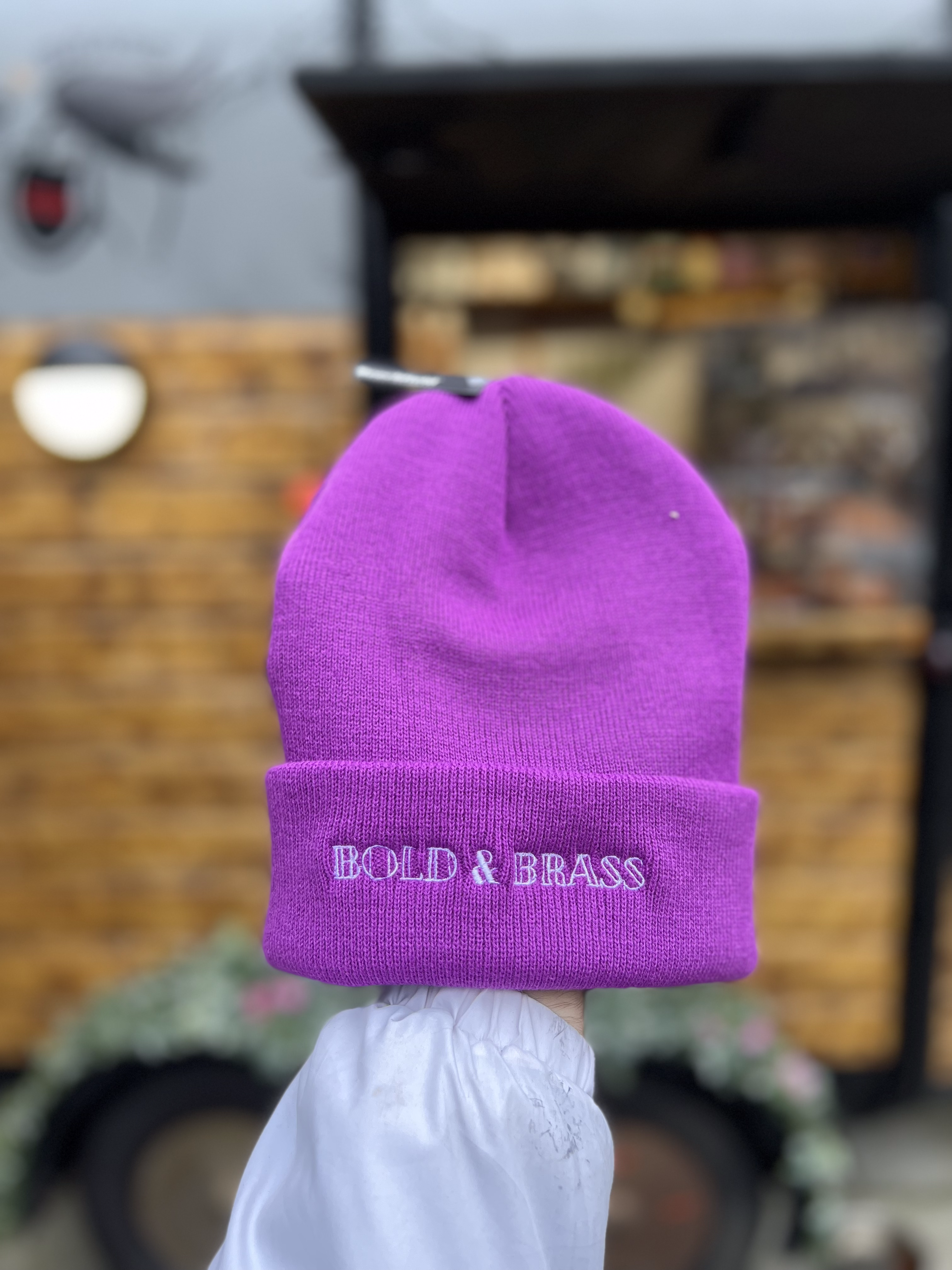 Bold & Brass Beanie Hat